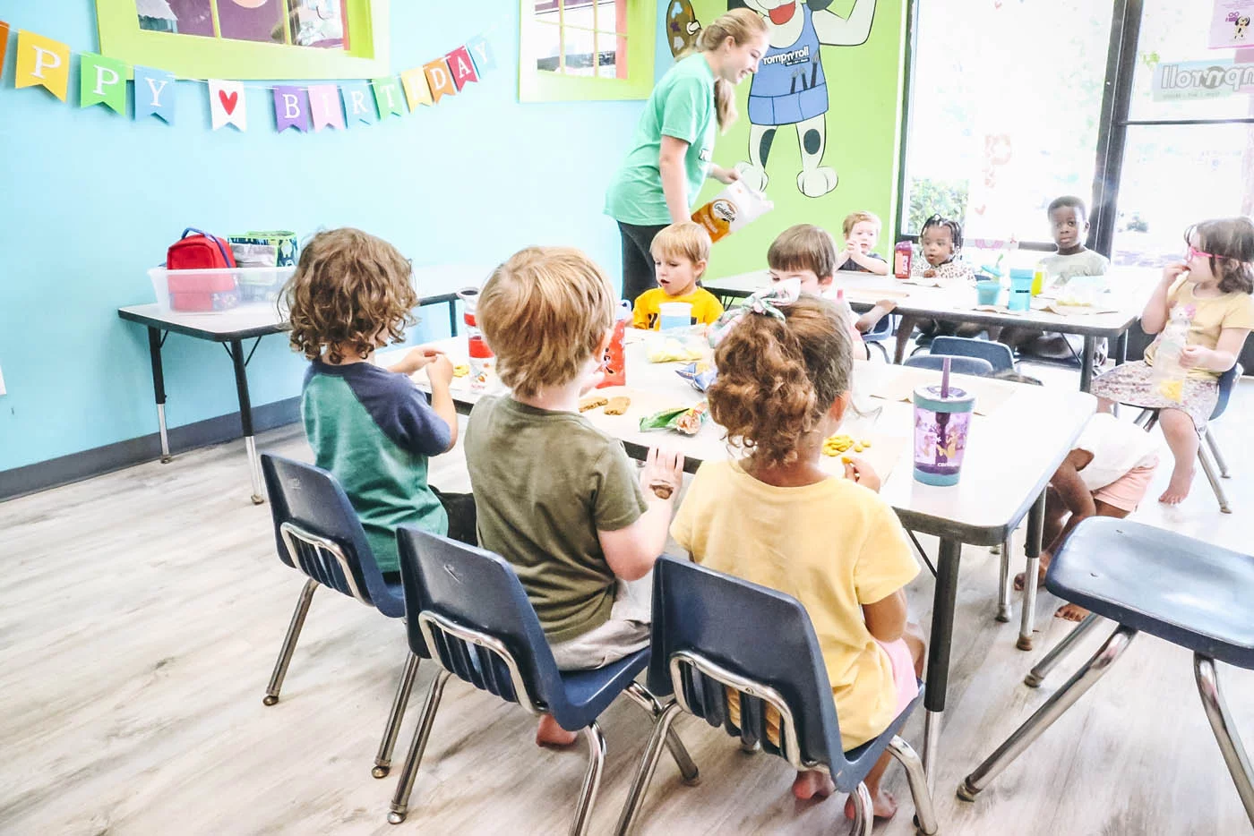 romp-n-roll-birthday-50 A group of kids at a Romp n' Roll party - learn the numbers of franchise ownership with us.